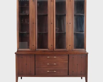 Vintage 70s Broyhill Premier Emphasis Walnut Crendaza or Sideboard