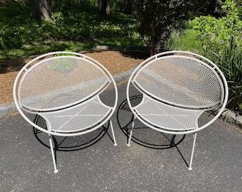 1950s Maurizio Tempestini for Salterini Radar Hoop Chairs - A Pair