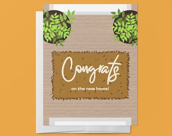 Housewarming Card: Congrats New Home Greeting