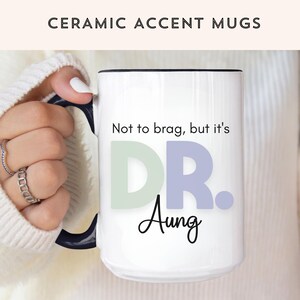 Custom Doctor Mug, Medical School Graduation Gift Idea, Personalized Dr. Cup, Occupation Mug, Birthday Gift for Doctor, Physician Gift, PhD