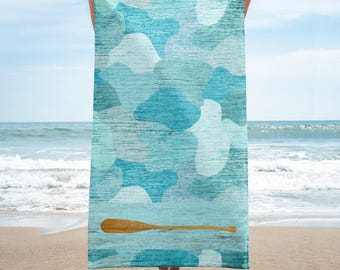 Water Camo Canoe Paddle Beach/Canoeing/Boating Towel
