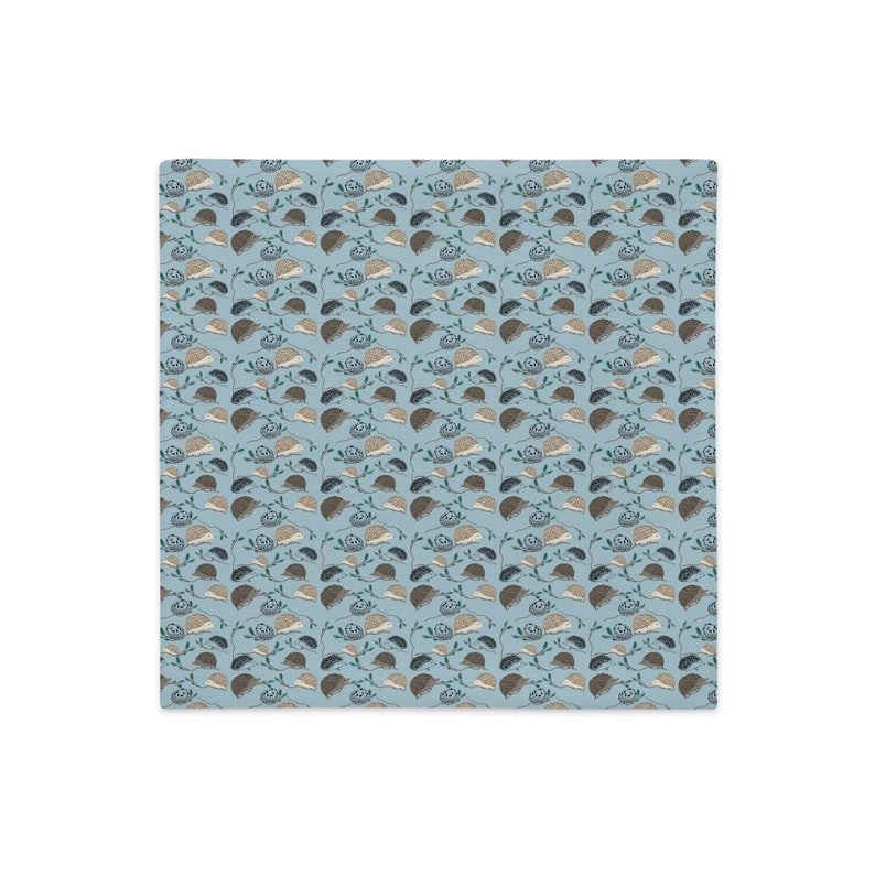 Hedgehog Forest Pillow Cover image 3
