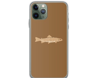 Geometric Brown Trout iPhone Case