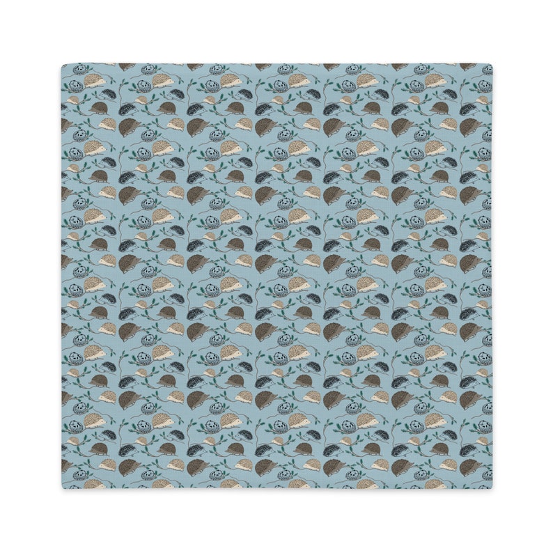 Hedgehog Forest Pillow Cover image 4