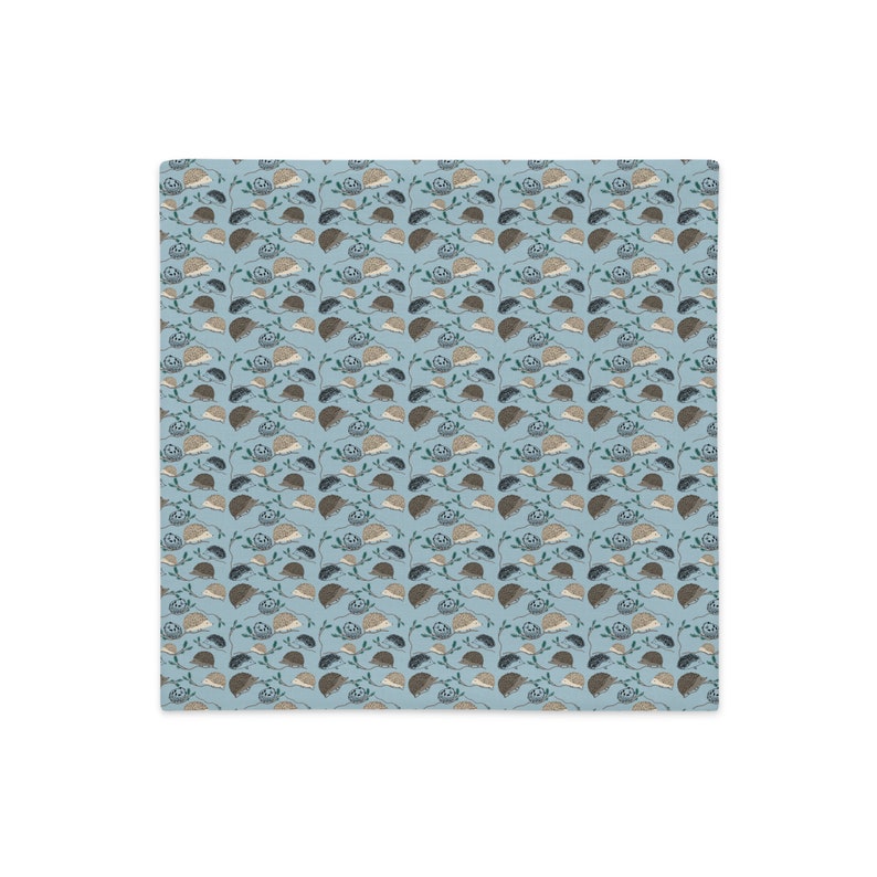 Hedgehog Forest Pillow Cover image 2
