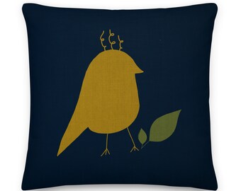 Abstract Bird Premium Pillow