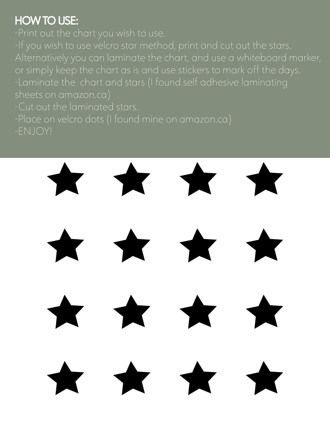 Bedtime Reward Chart, Kids, Reward Chart, Printable Reward Chart, Kids