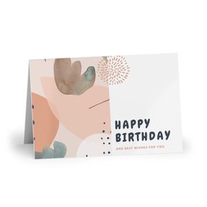 Tarjeta de los mejores deseos de cumpleaños: tarjetas de felicitación, lindas tarjetas con notas, saludos escritos a mano, tarjetas de feliz cumpleaños, tarjeta de cumpleaños personalizada
