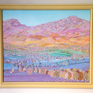 Original Oil Painting, South towards Pen y Fan and Cribyn, Brecon Beacons. By Alex Hoare. Inc Handmade Frame.
