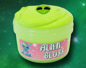 ALIEN GLOSS - Thick & Glossy Slime-Slime Shops-Stretchy Slime-Outer Space-Scented Slime-Slime Charms-asmr-free extras-fun slime