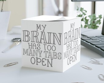 Funny Note Cube - Perfect for Office, Study, Gifts, Organization, Home Decor, Gift for Coworker, Sarcastic Teacher Nurse Student Gift