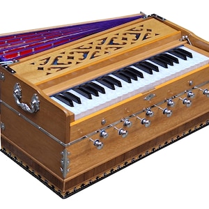 Professional Harmonium: 3.5 Octave, 11 Stops, Double Reeds, Tuned to 440 Hz
