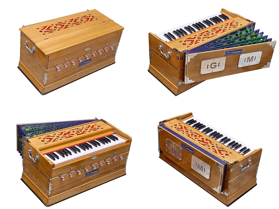 Harmonium 3.5 Octave 9 Stops 42 Keys Double Reeds 7 Fold Etsy