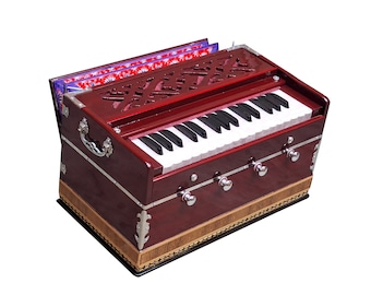 Harmonium, 4 Stops, 32 Keys, Double Reeds, , Tuned to 440 Hz For Bhajan, Kirtan, Yoga, Meditation, Mantra