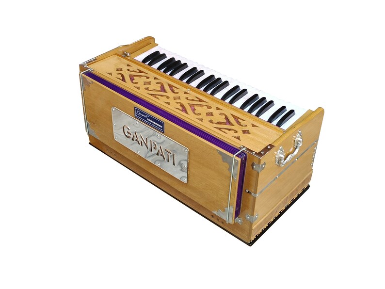 Harmonium, 3.5 Octave, 11 Stops, 42 Keys, Professional Grade, Double