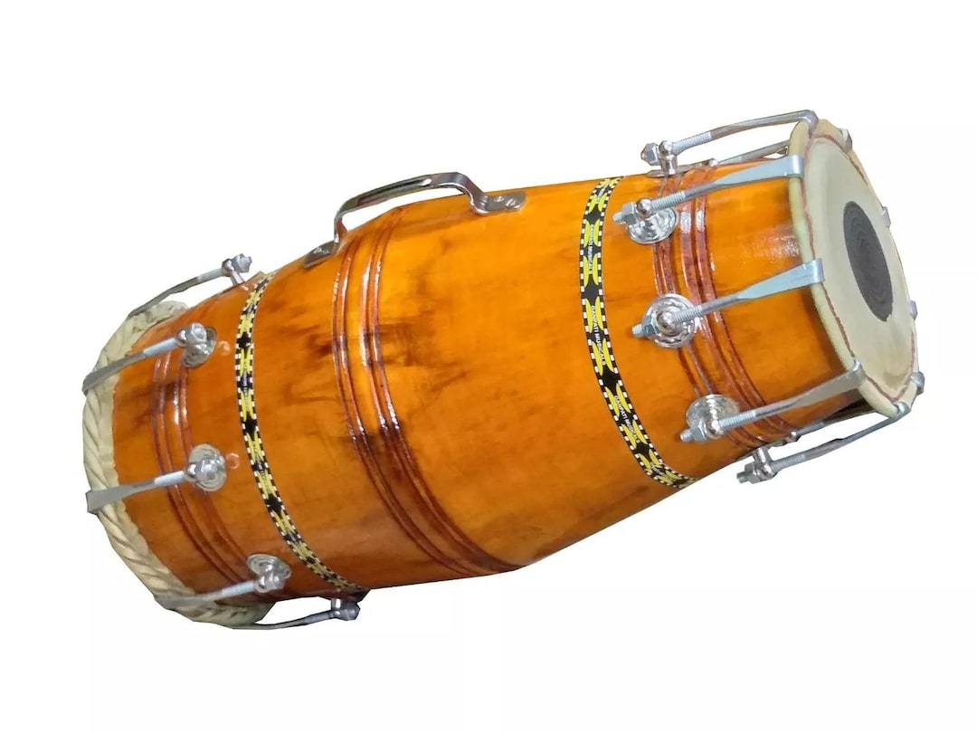 Music Instruments Naal Handmade Naal Drum: Indian Folk Musical Instrument With Bag & Tuning ...