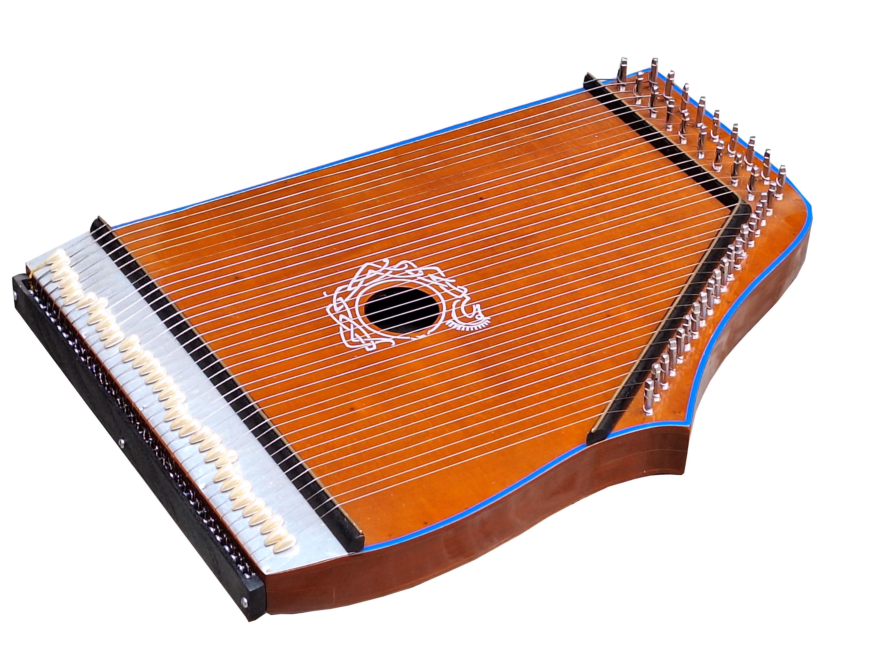 Swarmandal 36 Strings, Full Size, Surmandal, With Tuning Key and Carry ...