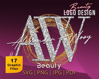 Logo beauté, Logo maquilleur, Logo signature, Logo boutique, Logo cheveux, Logo fumée, Logo cils, Logo ongles