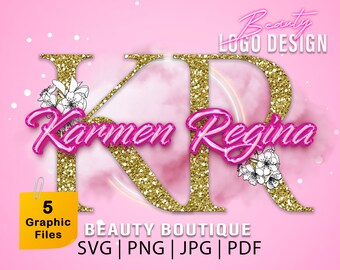 Logo beauté, logo artiste maquilleur, logo signature, logo boutique, logo cheveux, logo fumée, logo cils, logo ongles