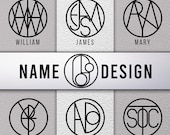 Custom Name Logo Design, Minimalist Logo, Name Logo SVG, Personalized Name Logo, Tattoo Logo Design