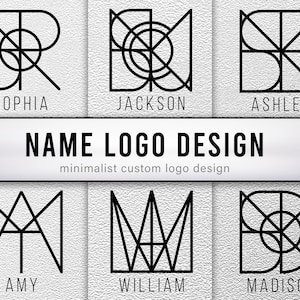 Custom Name Logo Design, Minimalist Logo, Name Logo SVG, Personalized Name Logo, Tattoo Logo Design