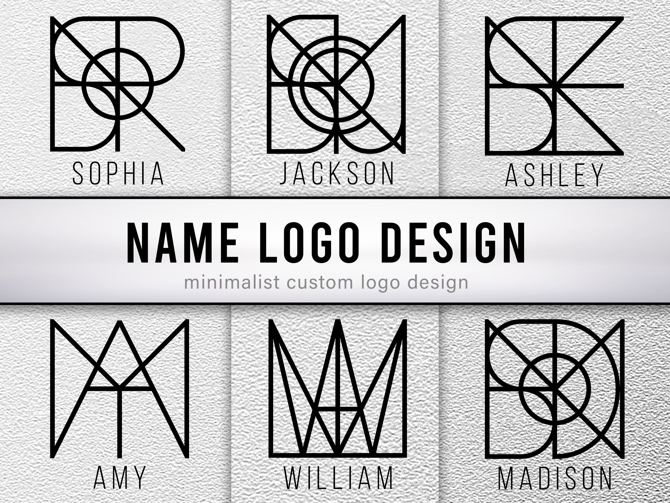 Custom Name Logo Design Minimalist Logo Name Logo SVG