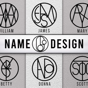 Custom Name Logo Design, Minimalist Logo, Name Logo SVG, Personalized Name Logo, Tattoo Logo Design