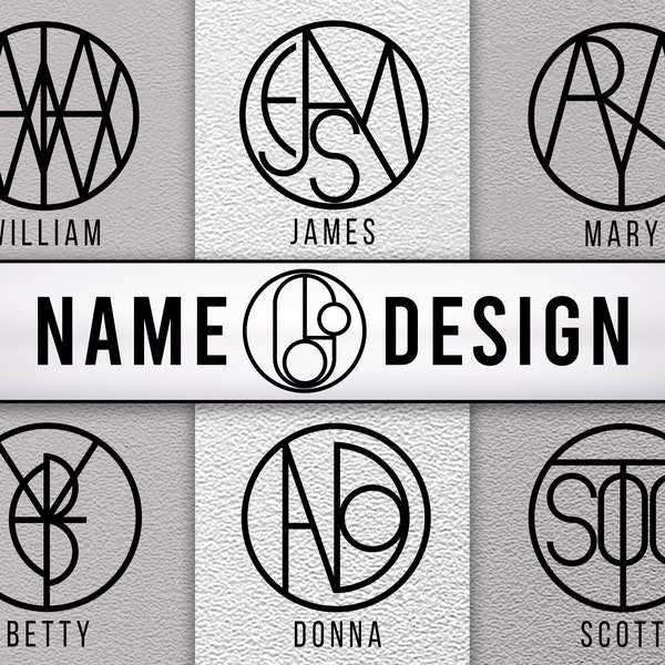 Benutzerdefiniertes Namenslogo-Design, minimalistisches Logo, Namenslogo SVG, personalisiertes Namenslogo, Tattoo-Logo-Design
