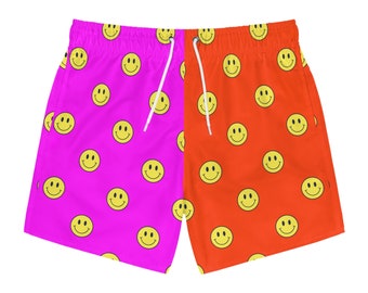 Happy Smiley Face Swim Trunks