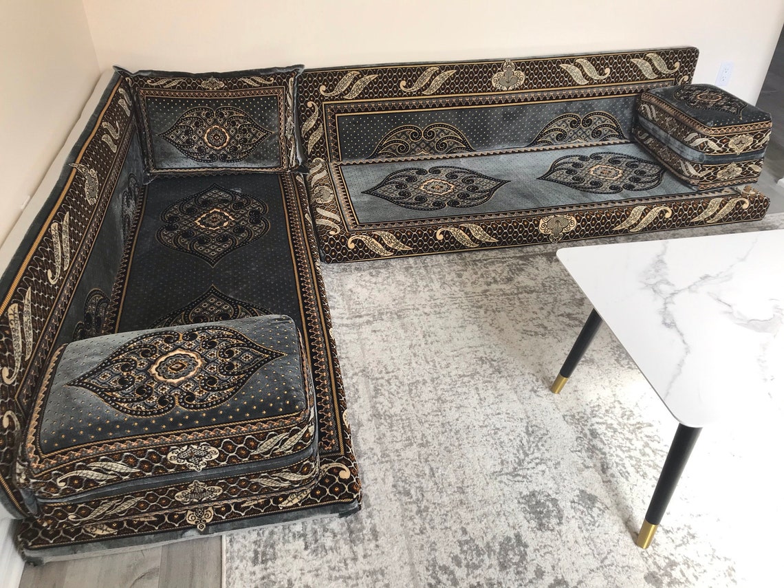 Floor Seating Floor Sofa Majlis Seating Oriental Sofa Etsy Israel