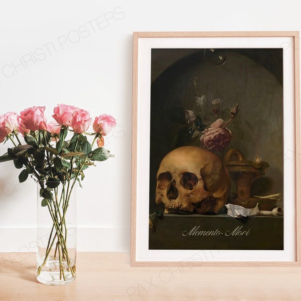 Memento Mori Digital Print - Sobotni Promyk (Saturday Ray) by Piotr Stachiewicz - Printable Catholic Saint Wall Decor in Various Sizes