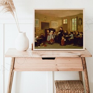 Catholic Schoolhouse MATTE POSTER  - The naughty school children by Duverger- Catholic Wall Decor In 11x14 & 12x18 - Fine Art Print