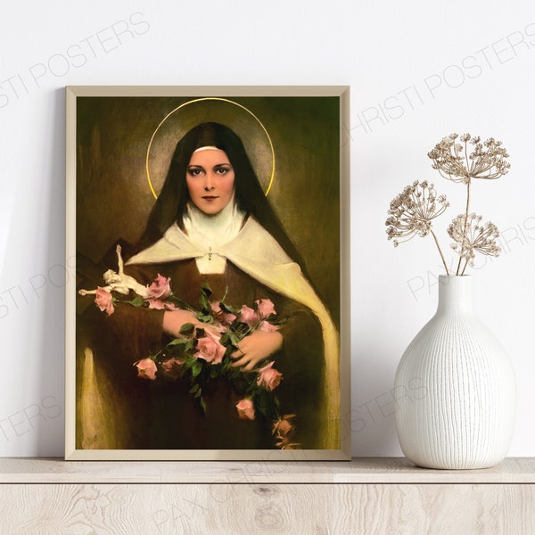 St. Therese of Lisieux by CB Chambers - Printable Catholic Saint Wall Decor in Various Sizes