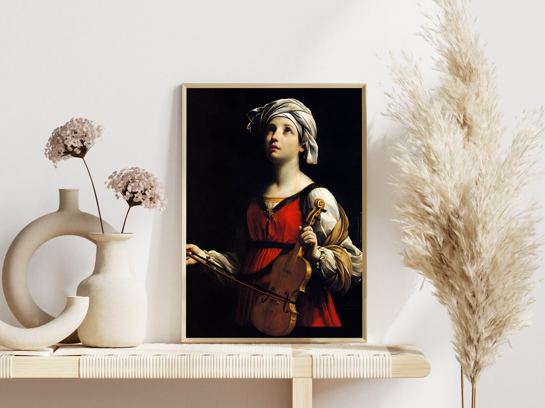 St. Cecilia DIGITAL PRINT Patron Saint of Music - St Cecilia by Guido ...