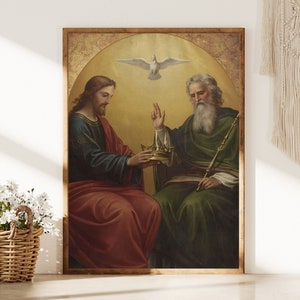 Holy Trinity Digital Print - Trinity by Max Furst Digital - Catholic Saint Wall Decor in Various Sizes - Printable Gift