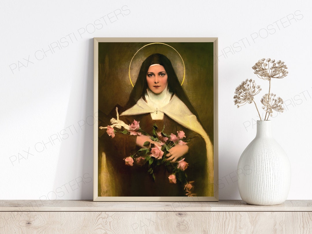St. Therese of Lisieux by CB Chambers - Printable Catholic Saint Wall ...
