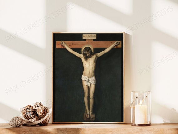 Christ Crucified DIGITAL PRINT - By Diego Velázquez - Printable Catholic Saint Wall Decor in Various Sizes - Catholic Lent Sacred Art Prints
