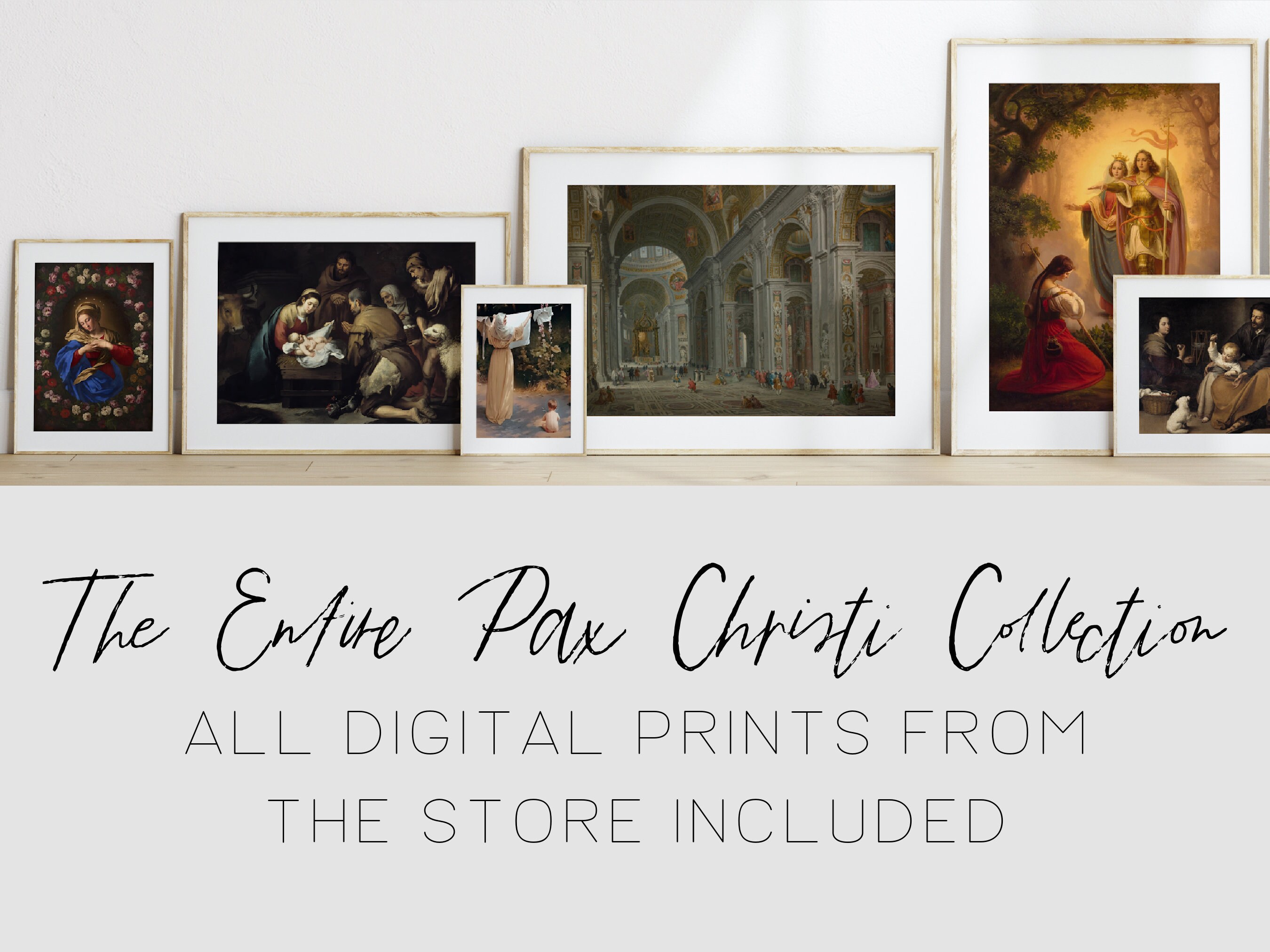 Our Lady of the Rosary Digital Print - Printable Catholic Saint Wall ...