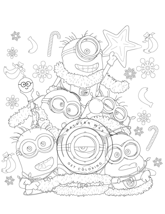 Minions Coloring Pages Of Phil - Il 570xN.4479101883 6mpa