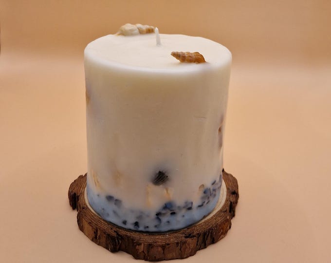 Botanical scented candle SEA LIGHT – Ocean scent candle made from soy wax, inspired by Amrum