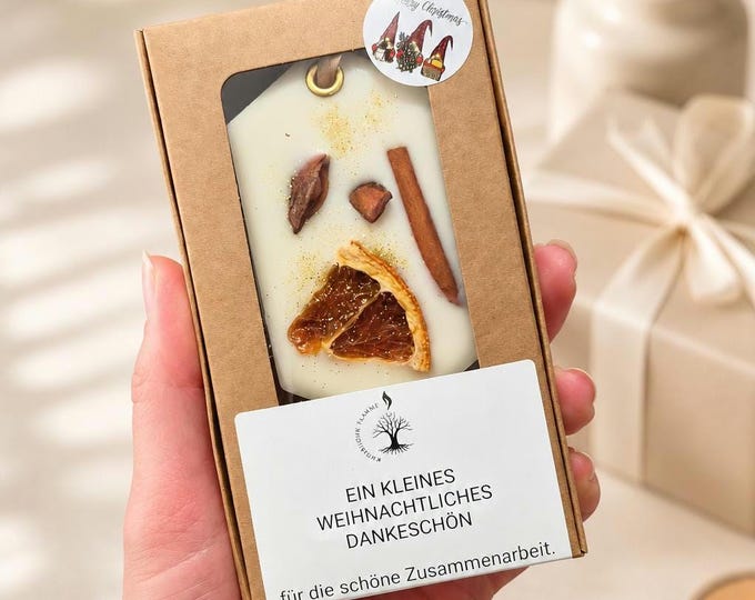 Personalisierte Firmengeschenke Weihnachten – Duftanhänger mit Logo für Kunden & Mitarbeiter, ab 20 Stück