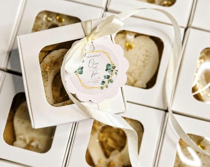 Personalized wedding favors – scented tags for wedding guests, from 10 pieces