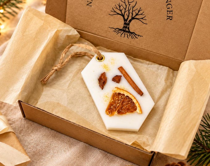 Small Christmas gift under 10 euros – scented pendant made of soy wax for a colleague/friend/Secret Santa gift