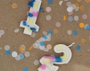 Sustainable and unique birthday candles made of soy wax for kids and adults - environmentally friendly and healthy