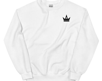 Sudadera con cuello redondo y corona simple de Sponsey (colores claros)