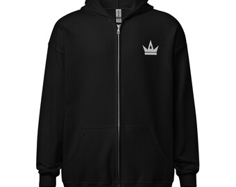Sudadera con capucha y cremallera Sponsey Crown (colores oscuros)
