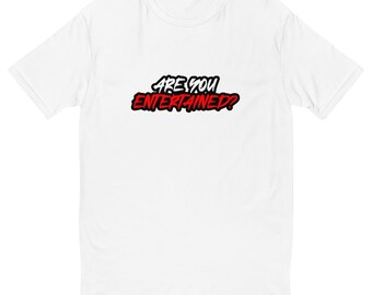 Camiseta de manga corta Sponsey "¿Estás entretenido?" (Colores claros)