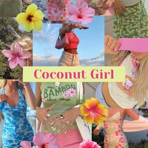 Coconut Girl Core Aesthetic Box Bundle Clothing Clothes Beach Girl Cute Style Gift Her Aesthetic Mystery Clothes Jewelry