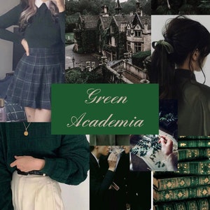 Green Academia Core Aesthetic Box Bundle Clothing Clothes Style Gift for Her Dark Clothes