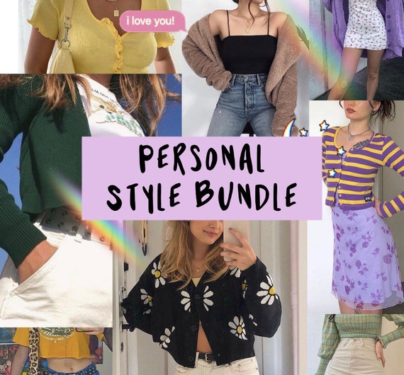 Personal Style Bundle Aesthetic Mystery Box Bundle Clothing Clothes Style  Gift for Her Accessories Thrift Custom Clothes Box College School